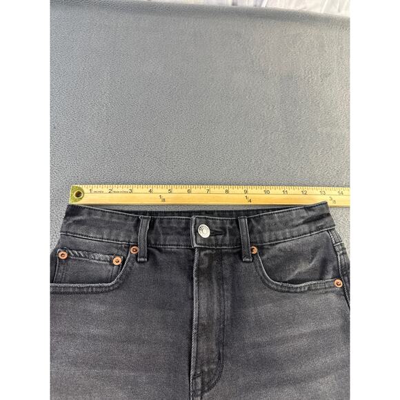 American‎ Eagle cutoff denim shorts size 00  raw edge hem - Picture 3 of 8